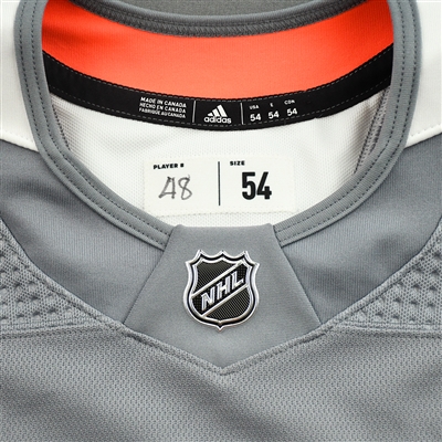 Morgan Frost - Warm-up Worn Lou Nolan Night Jersey - April 9, 2022
