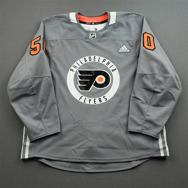 Cam York - Warm-up Worn Lou Nolan Night Jersey - April 9, 2022