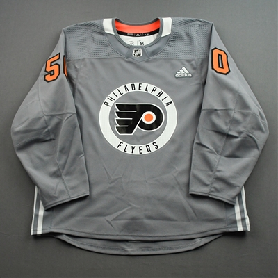 Cam York - Warm-up Worn Lou Nolan Night Jersey - April 9, 2022