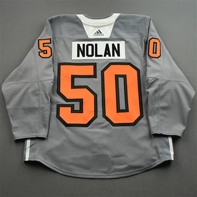 Cam York - Warm-up Worn Lou Nolan Night Jersey - April 9, 2022