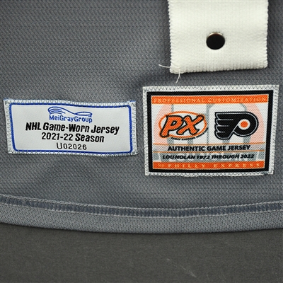 Cam Atkinson - Warm-up Worn Lou Nolan Night Jersey - April 9, 2022