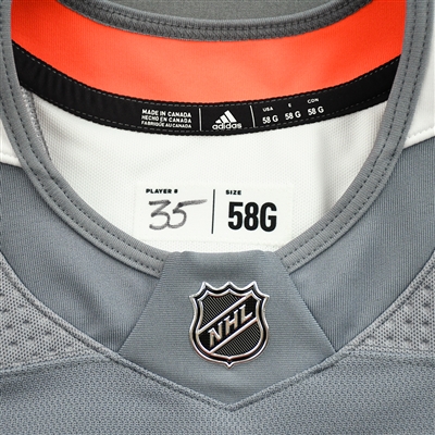 Martin Jones - Warm-up Worn Lou Nolan Night Jersey - April 9, 2022