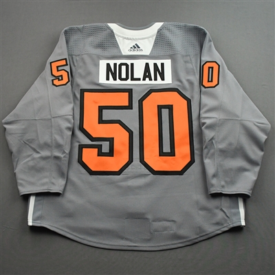 Travis Sanheim - Warm-up Worn Lou Nolan Night Jersey - April 9, 2022