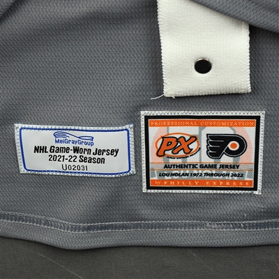 Travis Sanheim - Warm-up Worn Lou Nolan Night Jersey - April 9, 2022