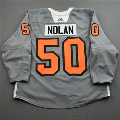 Kevin Hayes - Warm-up Worn Lou Nolan Night Jersey - April 9, 2022