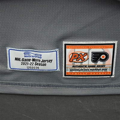 Kevin Hayes - Warm-up Worn Lou Nolan Night Jersey - April 9, 2022