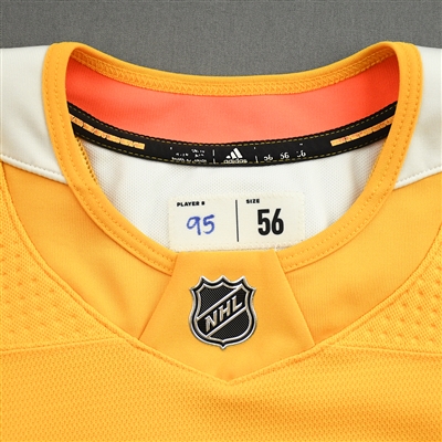 Matt Duchene - Gold Practice Jersey w/ Hiller Patch - 2021-22 NHL Season