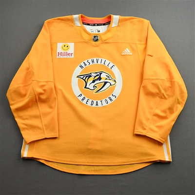 Matt Luff - Gold Practice Jersey w/ Hiller Patch - 2021-22 NHL Season