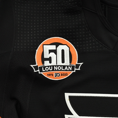 James van Riemsdyk - Game-Worn Third Jersey w/ Lou Nolan 50 Years Patch - April 9, 2022