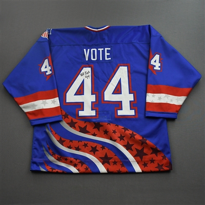 William Vote - 2022 U.S. NTDP U-17 - Game-Worn Heroes Appreciation '96 Throwback Autographed Jersey