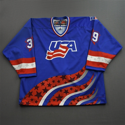 Alexander Weiermair - 2022 U.S. NTDP U-17 - Game-Worn Heroes Appreciation 96 Throwback Autographed Jersey