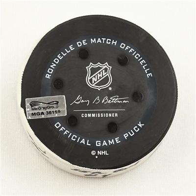 Alexander Wennberg - Seattle Kraken - Goal Puck - December 3, 2021 vs. Edmonton Oilers (Kraken Inaugural Season Logo)