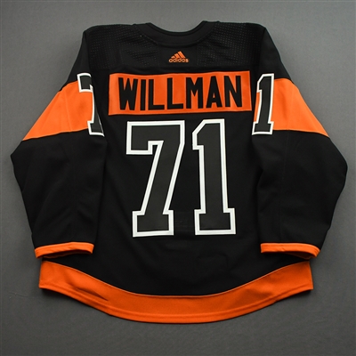 Max Willman - Game-Issued Third Jersey w/ Lou Nolan 50 Years Patch - April 9, 2022
