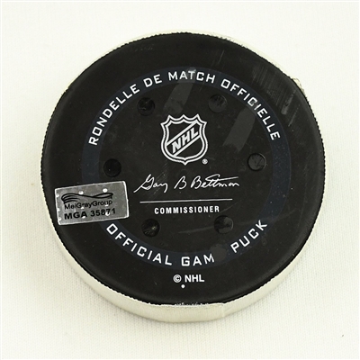 Mikael Granlund - Nashville Predators - Goal Puck - November 26, 2021 vs. New Jersey Devils (Predators Logo) 