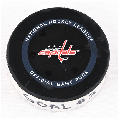 Nicklas Backstrom - Washington Capitals - Goal Puck - May 13, 2022 vs. Florida Panthers (Capitals Logo) - 2022 Stanley Cup Playoffs - Round 1, Game 6