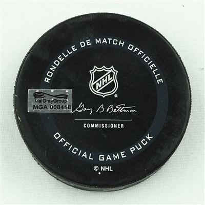 Michael Del Zotto - Columbus Blue Jackets - Goal Puck - April 10, 2021 vs. Chicago Blackhawks (Blue Jackets 20th Anniversary Logo)
