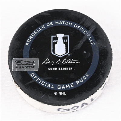 Nic Dowd - Washington Capitals - Goal Puck - May 13, 2022 vs. Florida Panthers (Capitals Logo) - 2022 Stanley Cup Playoffs - Round 1, Game 6