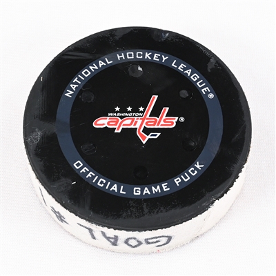 Nic Dowd - Washington Capitals - Goal Puck - May 13, 2022 vs. Florida Panthers (Capitals Logo) - 2022 Stanley Cup Playoffs - Round 1, Game 6