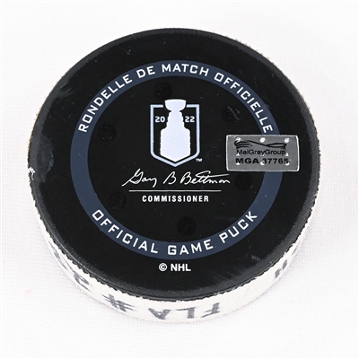 Claude Giroux - Florida Panthers - Goal Puck - May 13, 2022 vs. Washington Capitals (Capitals Logo) - 2022 Stanley Cup Playoffs - Round 1, Game 6