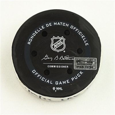 Marcus Johansson - Seattle Kraken - Goal Puck - January 15, 2022 vs. Los Angeles Kings(Kraken Inaugural Season Logo) 