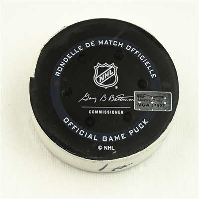 Patrick Kane - Chicago Blackhawks - Goal Puck - April 16, 2022 vs. Nashville Predators (Predators Logo) 