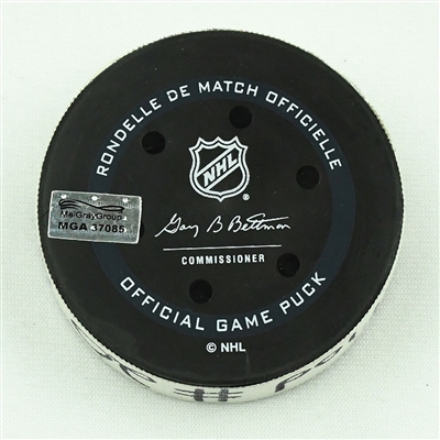 Chris Kreider - New York Rangers - Goal Puck - March 22, 2022 vs. New Jersey Devils (Devils Logo)