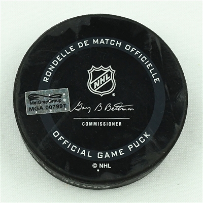 Patrik Laine - Columbus Blue Jackets - Goal Puck - April 12, 2021 vs. Chicago Blackhawks (Blue Jackets 20th Anniversary Logo)