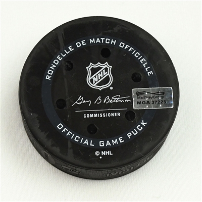 Patrik Laine - Columbus Blue Jackets - Goal Puck - March 7, 2022 vs. Toronto Maple Leafs (Blue Jackets Logo) 