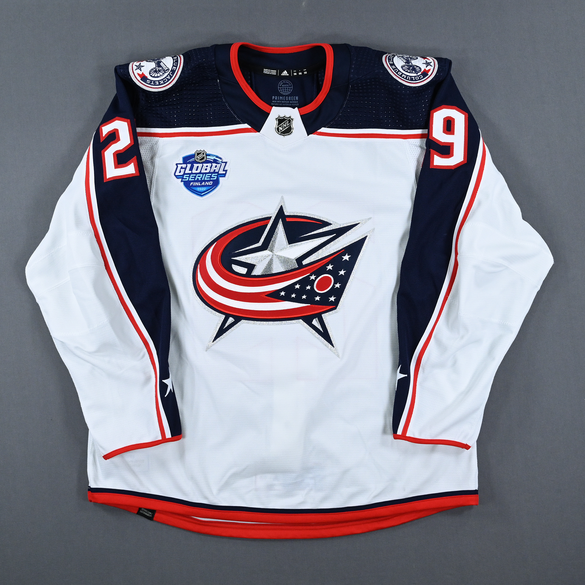 Lot Detail Patrik Laine Game Worn Global Series Jersey