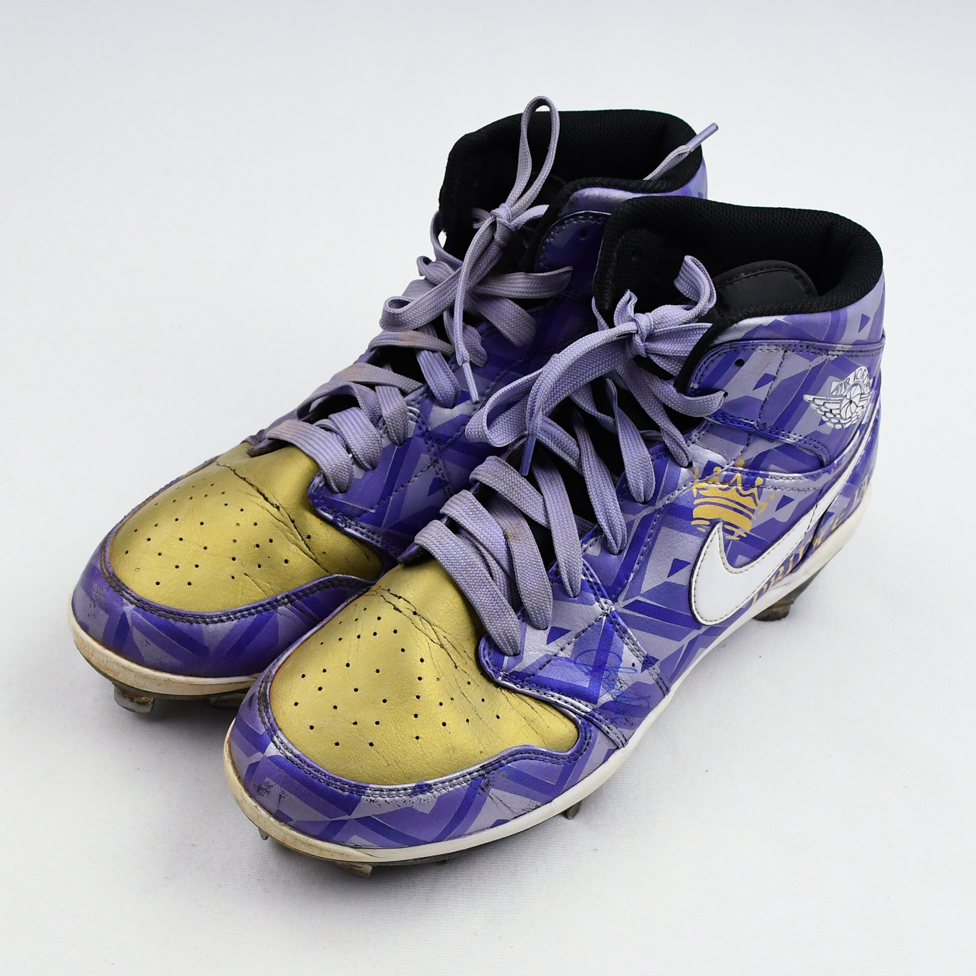 Lot Detail - Jazz Chisholm Jr. - Miami Marlins - Nike Air Jordan 1 Retro -  Prince Jazz - Autographed Cleats - Worn 9/14/21