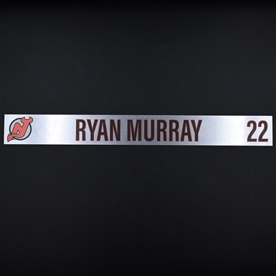 Ryan Murray - New Jersey Devils - Locker Room Nameplate - 2020-21 NHL Season