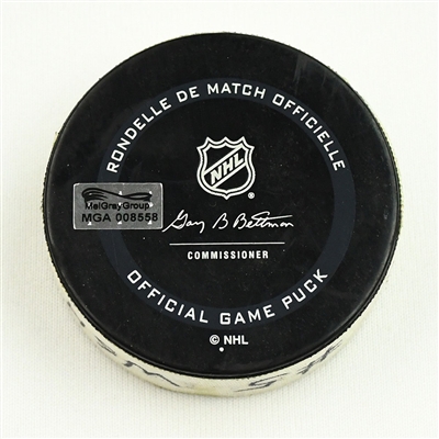 T.J. Oshie - Washington Capitals - Goal Puck - April 8, 2021 vs. Boston Bruins (Capitals Logo) 