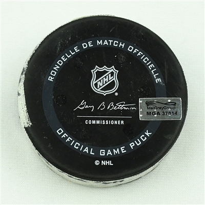 Victor Rask - Seattle Kraken - Goal Puck - April 18, 2022 vs. Ottawa Senators (Kraken Inaugural Season Logo)