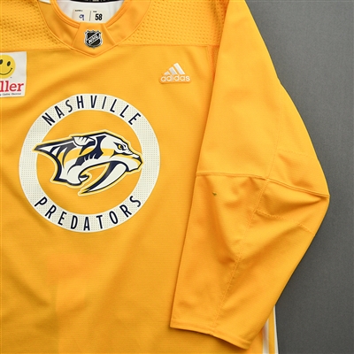 Filip Forsberg - Gold Practice Jersey w/ Hiller Patch - 2021-22 NHL Season