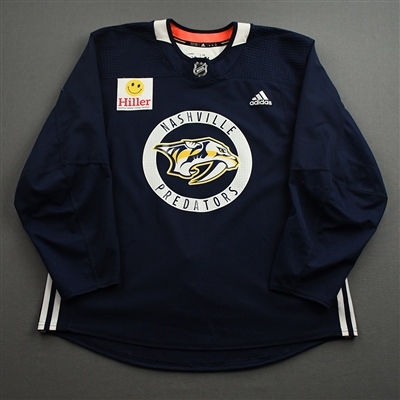 Eeli Tolvanen - Navy Practice Jersey w/ Hiller Patch - 2021-22 NHL Season