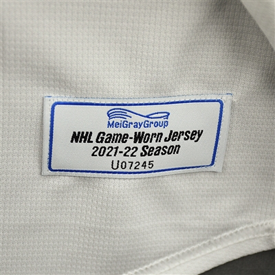 Nathan Bastian - White Practice Jersey w/ RWJ Barnabas Health Patch - 2021-22 NHL Season