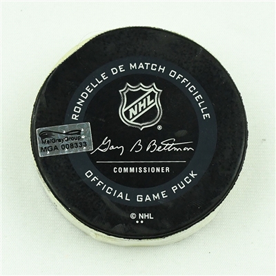 Jakub Voracek - Philadelphia Flyers - Goal Puck - April 6, 2021 vs. Boston Bruins (Flyers Logo)
