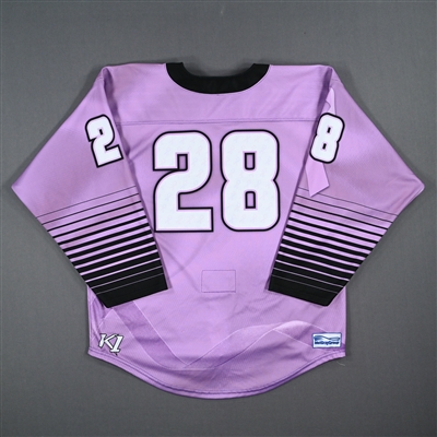 Lexie Laing - Game-Worn Hockey Fights Cancer Jersey - Worn February 18, 2023