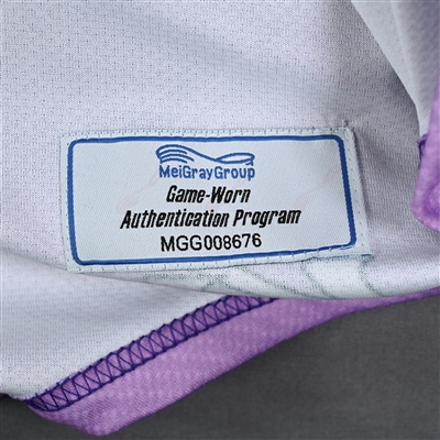 Lexie Laing - Game-Worn Hockey Fights Cancer Jersey - Worn February 18, 2023