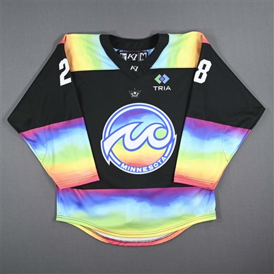 Amanda Boulier - Game-Worn Autographed Pride Jersey - Worn February 26, 2023 vs. Toronto Six