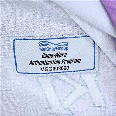McKenna Brand - Game-Worn Hockey Fights Cancer Jersey w/A - Worn February 18, 2023