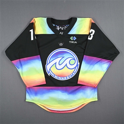 Ashleigh Brykaliuk - Game-Worn Autographed Pride Jersey - Worn February 26, 2023 vs. Toronto Six