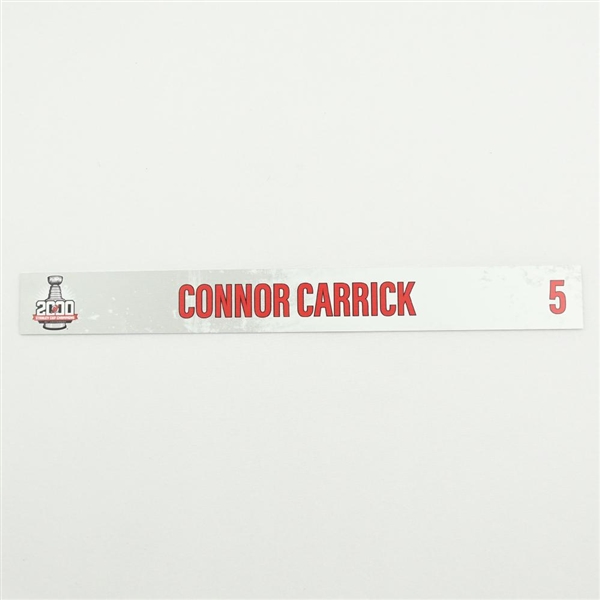 Connor Carrick - 2000 Stanley Cup 20th Anniversary Locker Room Nameplate