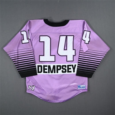 Jillian Dempsey - Game-Worn Hockey Fights Cancer Jersey w/C - Worn February 18, 2023