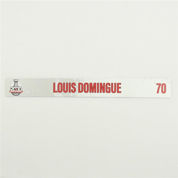 Louis Domingue - 2000 Stanley Cup 20th Anniversary Locker Room Nameplate