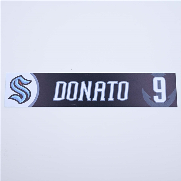 Ryan Donato - Seattle Kraken - Locker Room Nameplate - 2022-23 NHL Season