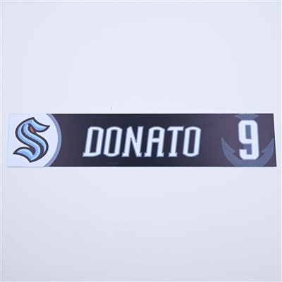Ryan Donato - Seattle Kraken - Locker Room Nameplate - 2022-23 NHL Season