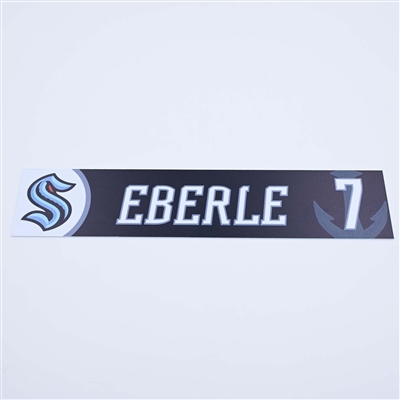 Jordan Eberle - Seattle Kraken - Locker Room Nameplate - 2022-23 NHL Season