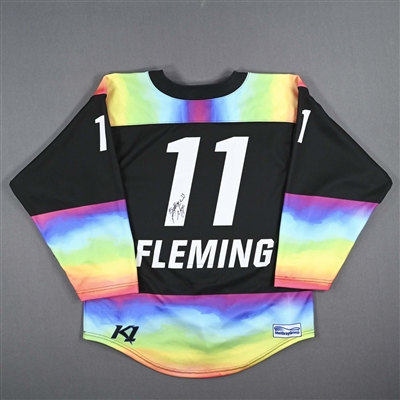 Brittyn Fleming - Game-Worn Autographed Pride Jersey - Worn February 26, 2023 vs. Toronto Six