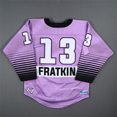 Kaleigh Fratkin - Game-Worn Hockey Fights Cancer Jersey w/A - Worn February 18, 2023